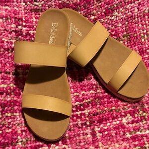 Bella Marie slides, leather. Excellent condition sz 10
